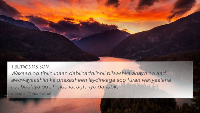 1 Butros 1:18 SOM Bible Verse Image
