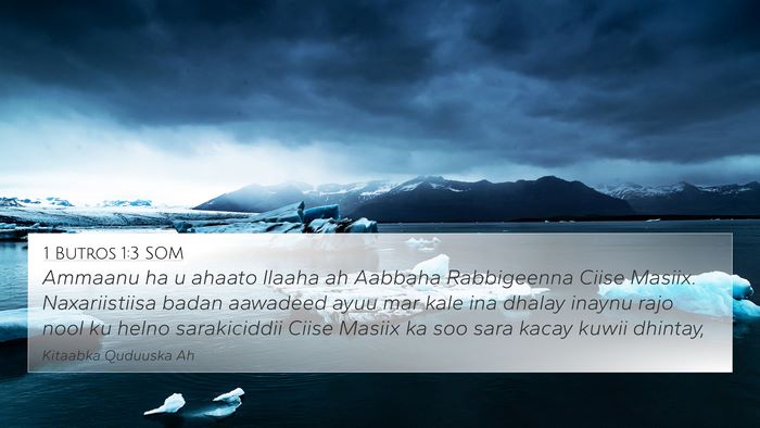 1 Butros 1:3 SOM Bible Verse Image