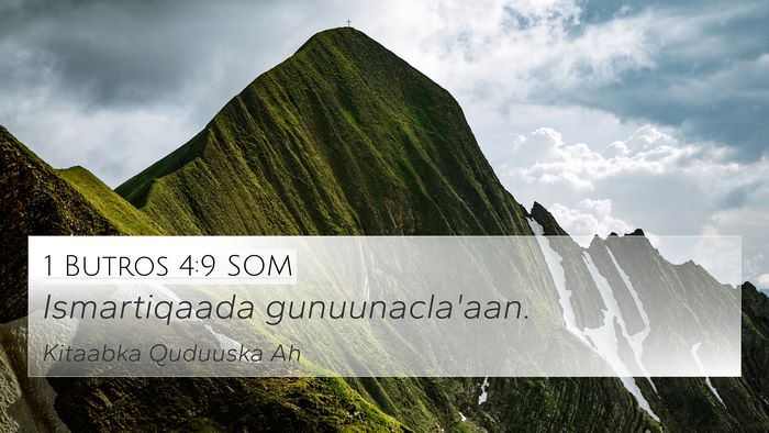1 Butros 4:9 SOM Bible Verse Image