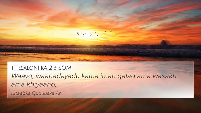 1 Tesaloniika 2:3 SOM Bible Verse Image