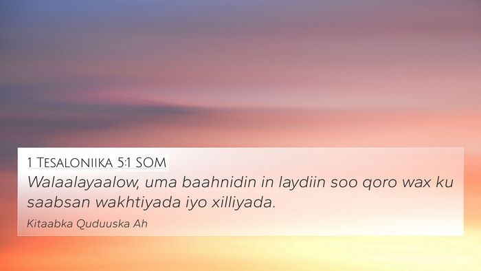 1 Tesaloniika 5:1 SOM Bible Verse Image