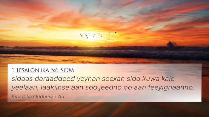 1 Tesaloniika 5:6 SOM Bible Verse Image
