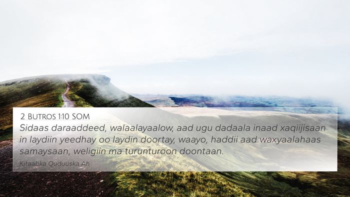 2 Butros 1:10 SOM Bible Verse Image