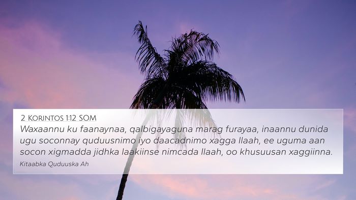 2 Korintos 1:12 SOM Bible Verse Image