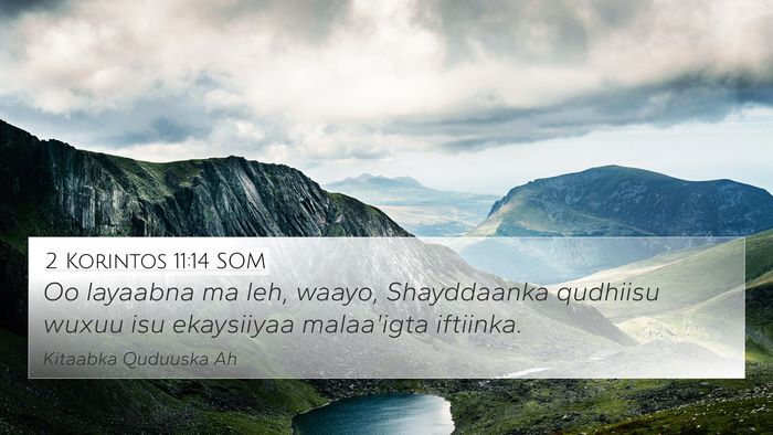 2 Korintos 11:14 SOM Bible Verse Image