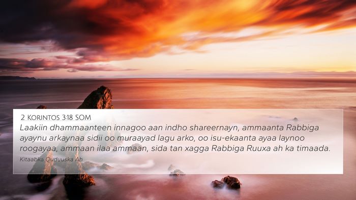 2 Korintos 3:18 SOM Bible Verse Image