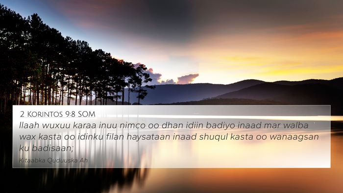 2 Korintos 9:8 SOM Bible Verse Image