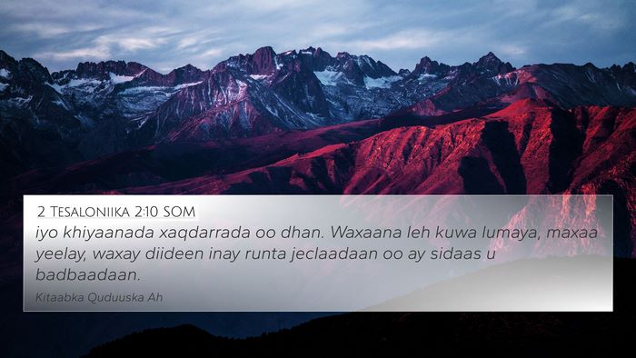 2 Tesaloniika 2:10 SOM Bible Verse Image