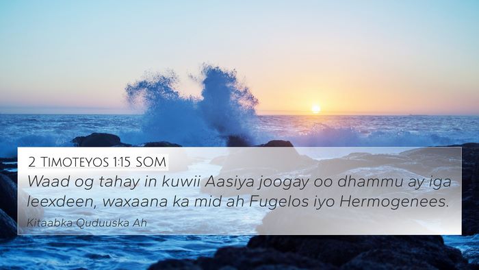 2 Timoteyos 1:15 SOM Bible Verse Image