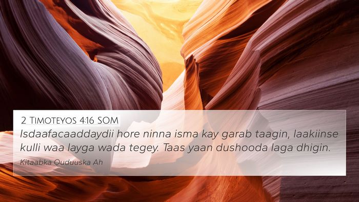 2 Timoteyos 4:16 SOM Bible Verse Image