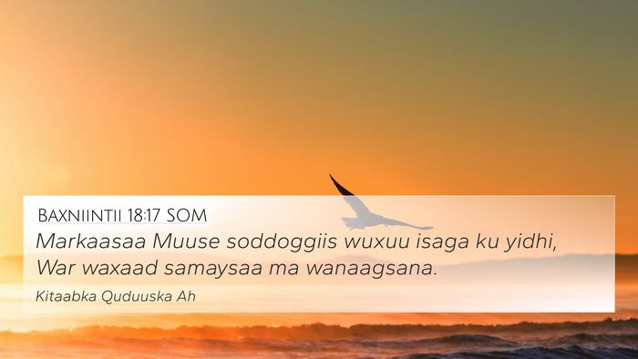 Baxniintii 18:17 SOM Bible Verse Image