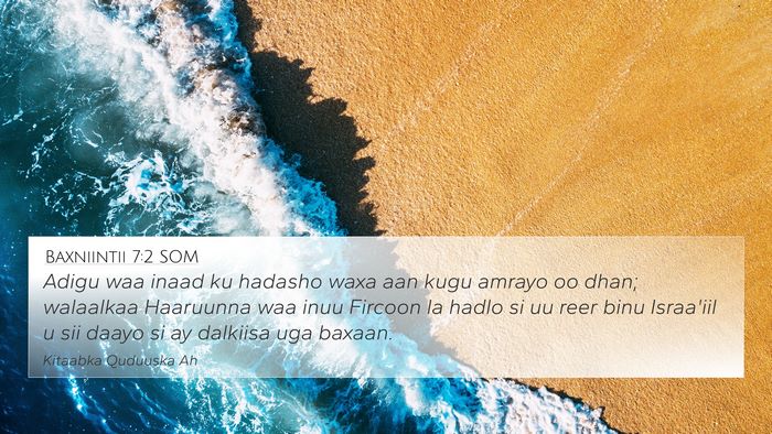 Baxniintii 7:2 SOM Bible Verse Image