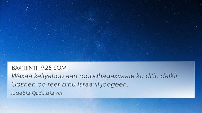 Baxniintii 9:26 SOM Bible Verse Image