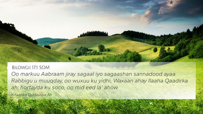 Bilowgii 17:1 SOM Bible Verse Image