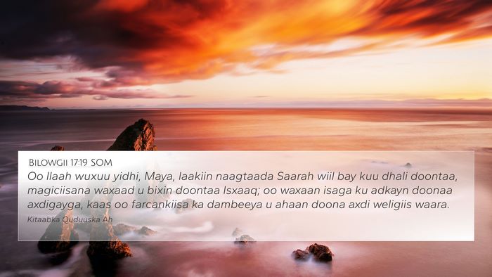 Bilowgii 17:19 SOM Bible Verse Image