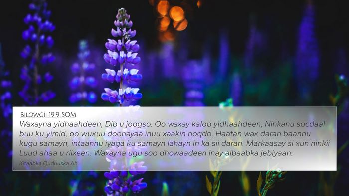 Bilowgii 19:9 SOM Bible Verse Image