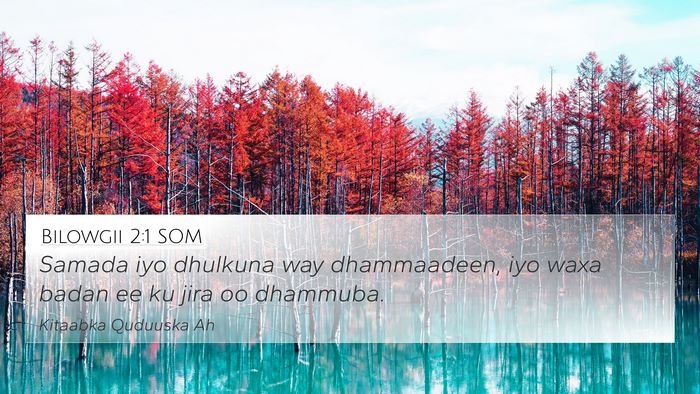 Bilowgii 2:1 SOM 4K Wallpaper - Samada iyo dhulkuna way dhammaadeen, iyo waxa - 4K Wallpaper Bible Verse