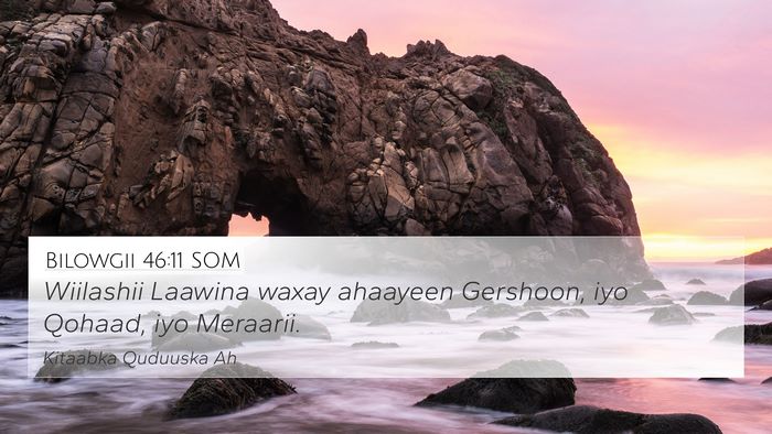 Bilowgii 46:11 SOM Bible Verse Image