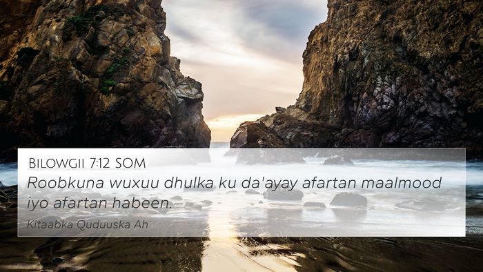 Bilowgii 7:12 SOM Bible Verse Image