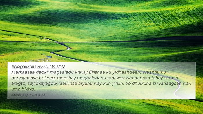 Boqorradii Labaad 2:19 SOM Bible Verse Image