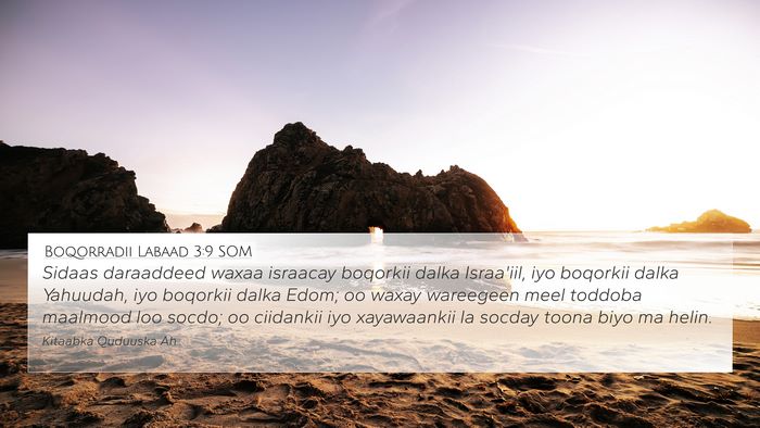 Boqorradii Labaad 3:9 SOM Bible Verse Image