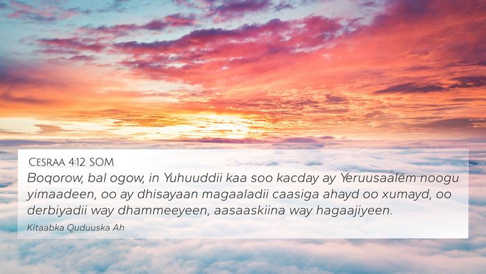 Cesraa 4:12 SOM Bible Verse Image