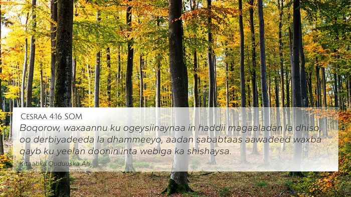 Cesraa 4:16 SOM Bible Verse Image