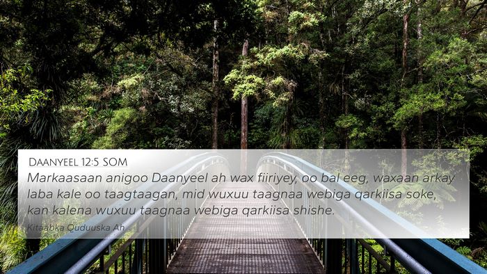 Daanyeel 12:5 SOM Bible Verse Image