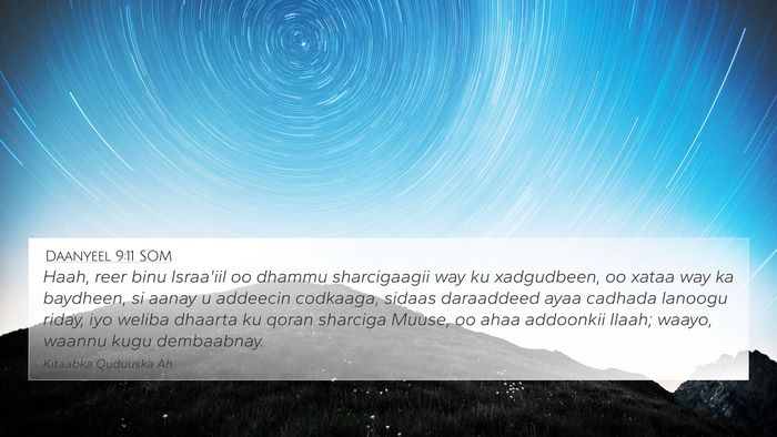 Daanyeel 9:11 SOM Bible Verse Image