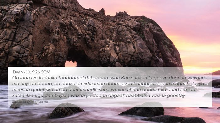 Daanyeel 9:26 SOM Bible Verse Image