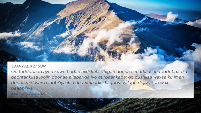 Daanyeel 9:27 SOM Bible Verse Image