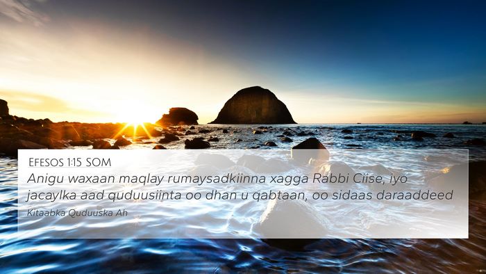 Efesos 1:15 SOM Bible Verse Image