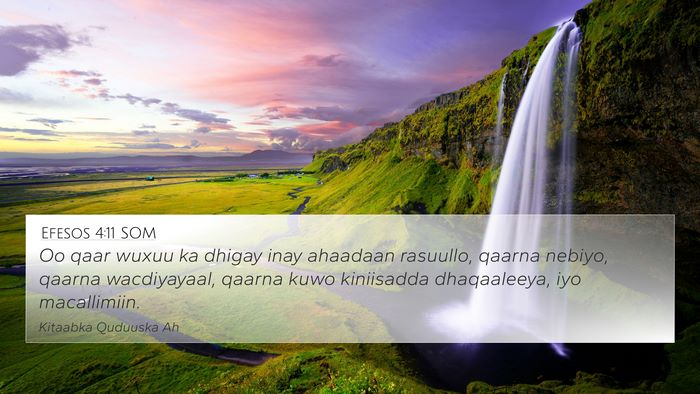 Efesos 4:11 SOM Bible Verse Image