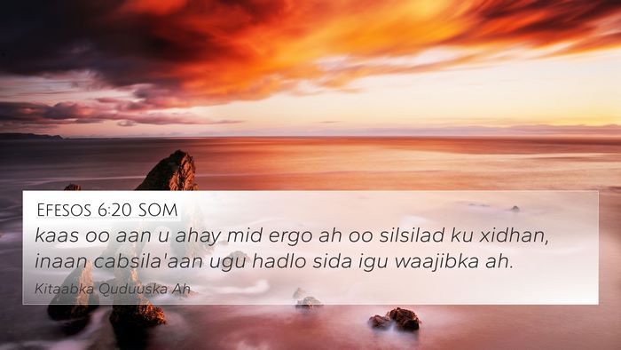 Efesos 6:20 SOM Bible Verse Image