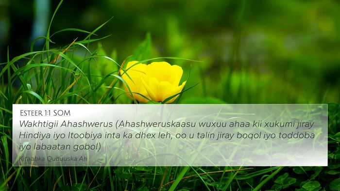 Esteer 1:1 SOM 4K Wallpaper - Wakhtigii Ahashwerus (Ahashweruskaasu wuxuu ahaa - 4K Wallpaper Bible Verse