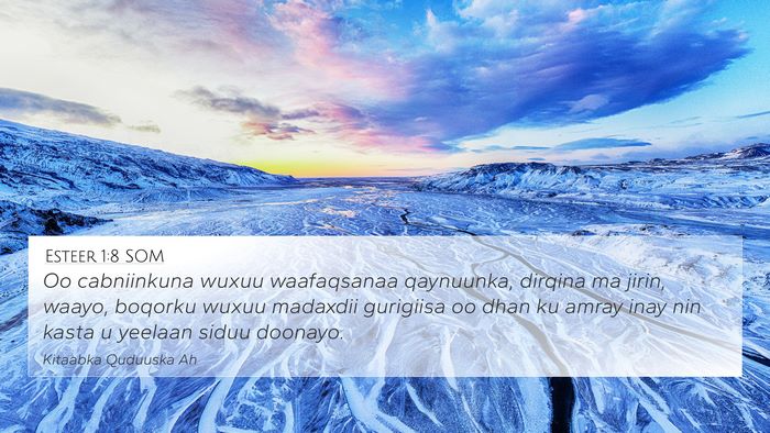 Esteer 1:8 SOM 4K Wallpaper - Oo cabniinkuna wuxuu waafaqsanaa qaynuunka, - 4K Wallpaper Bible Verse
