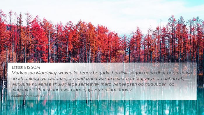 Esteer 8:15 SOM Bible Verse Image