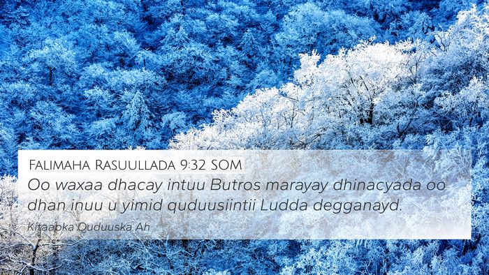 Falimaha Rasuullada 9:32 SOM Bible Verse Image