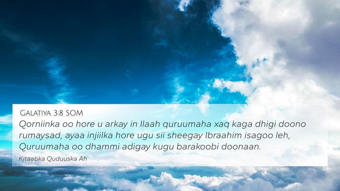 Galatiya 3:8 SOM Bible Verse Image