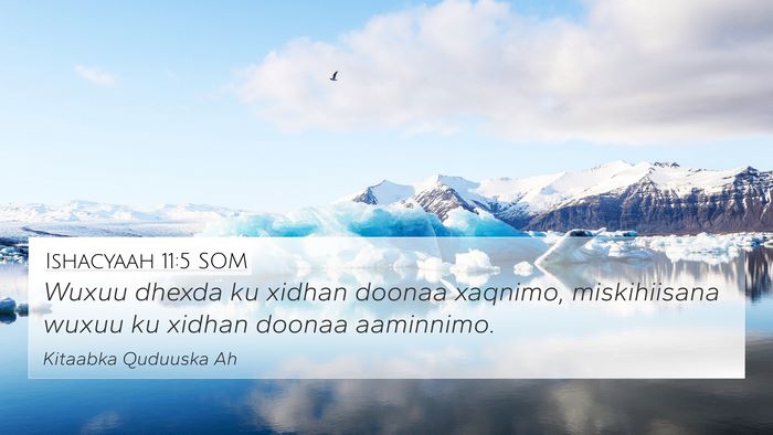 Ishacyaah 11:5 SOM Bible Verse Image