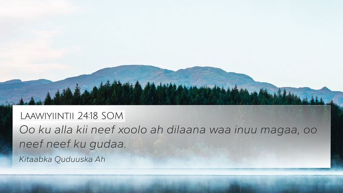 Laawiyiintii 24:18 SOM Bible Verse Image