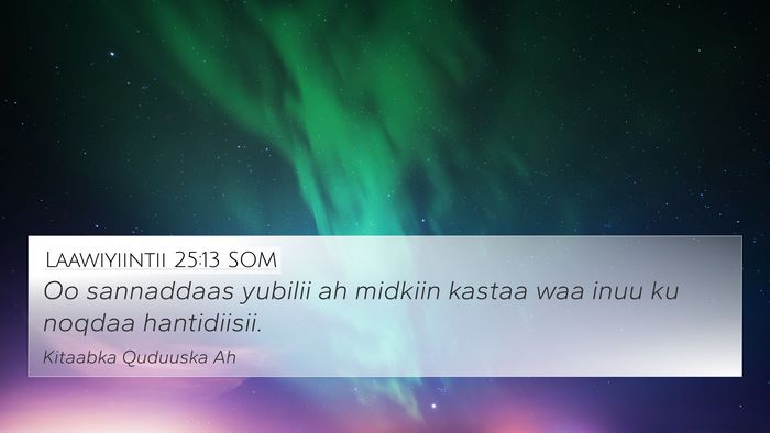 Laawiyiintii 25:13 SOM 4K Wallpaper - Oo sannaddaas yubilii ah midkiin kastaa waa inuu - 4K Wallpaper Bible Verse