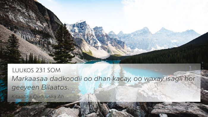 Luukos 23:1 SOM Bible Verse Image
