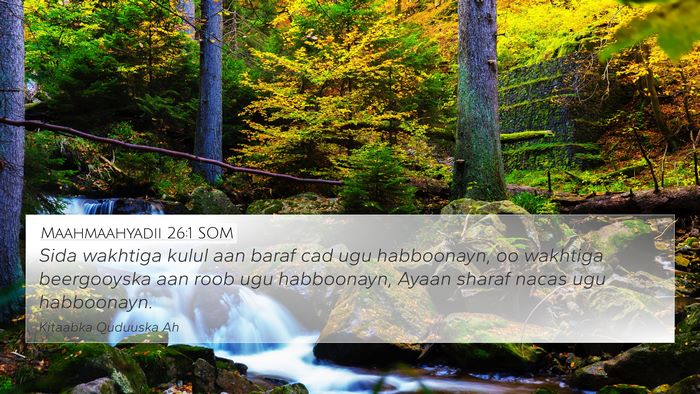 Maahmaahyadii 26:1 SOM Bible Verse Image