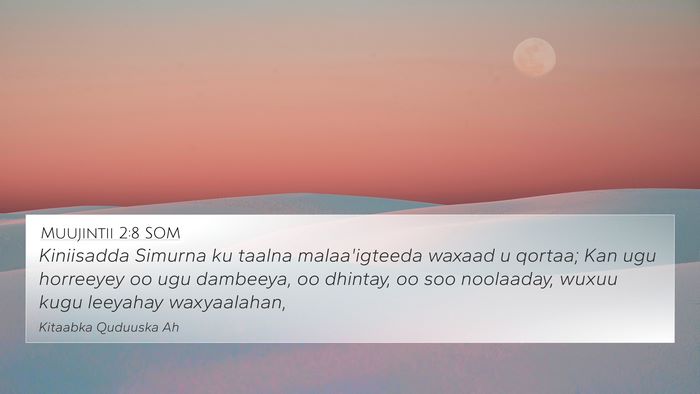 Muujintii 2:8 SOM Bible Verse Image