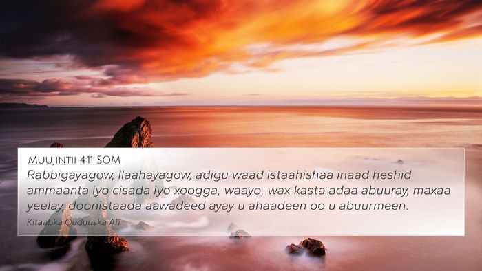 Muujintii 4:11 SOM Bible Verse Image