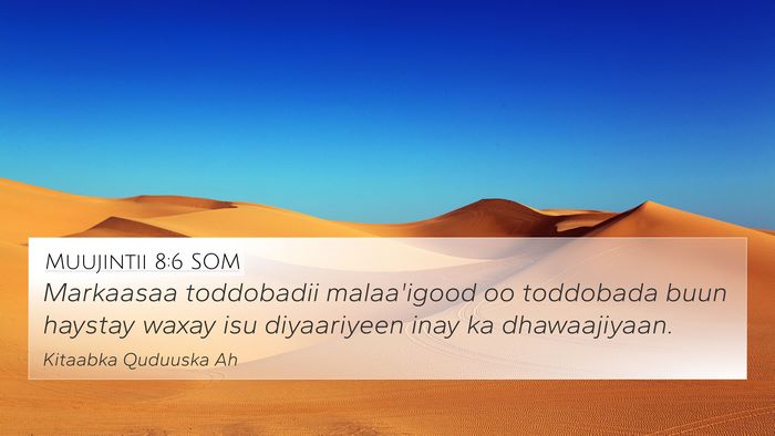 Muujintii 8:6 SOM Bible Verse Image
