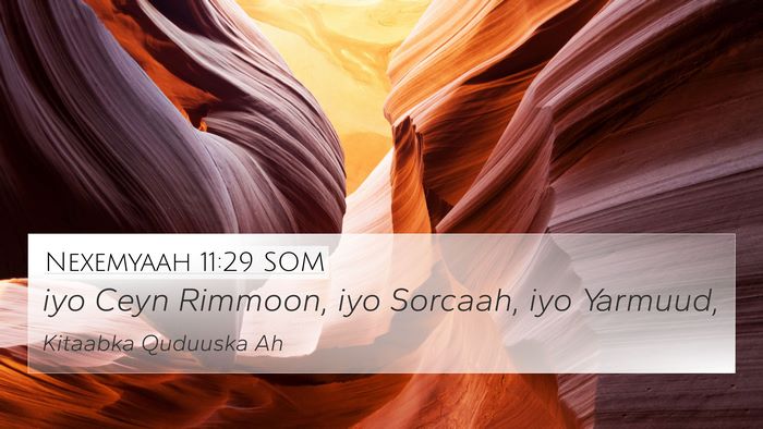 Nexemyaah 11:29 SOM Bible Verse Image