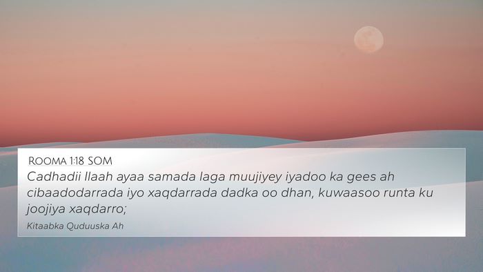 Rooma 1:18 SOM Bible Verse Image
