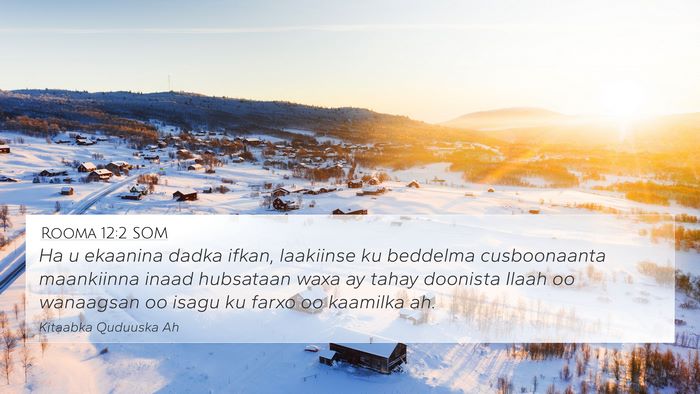 Rooma 12:2 SOM Bible Verse Image